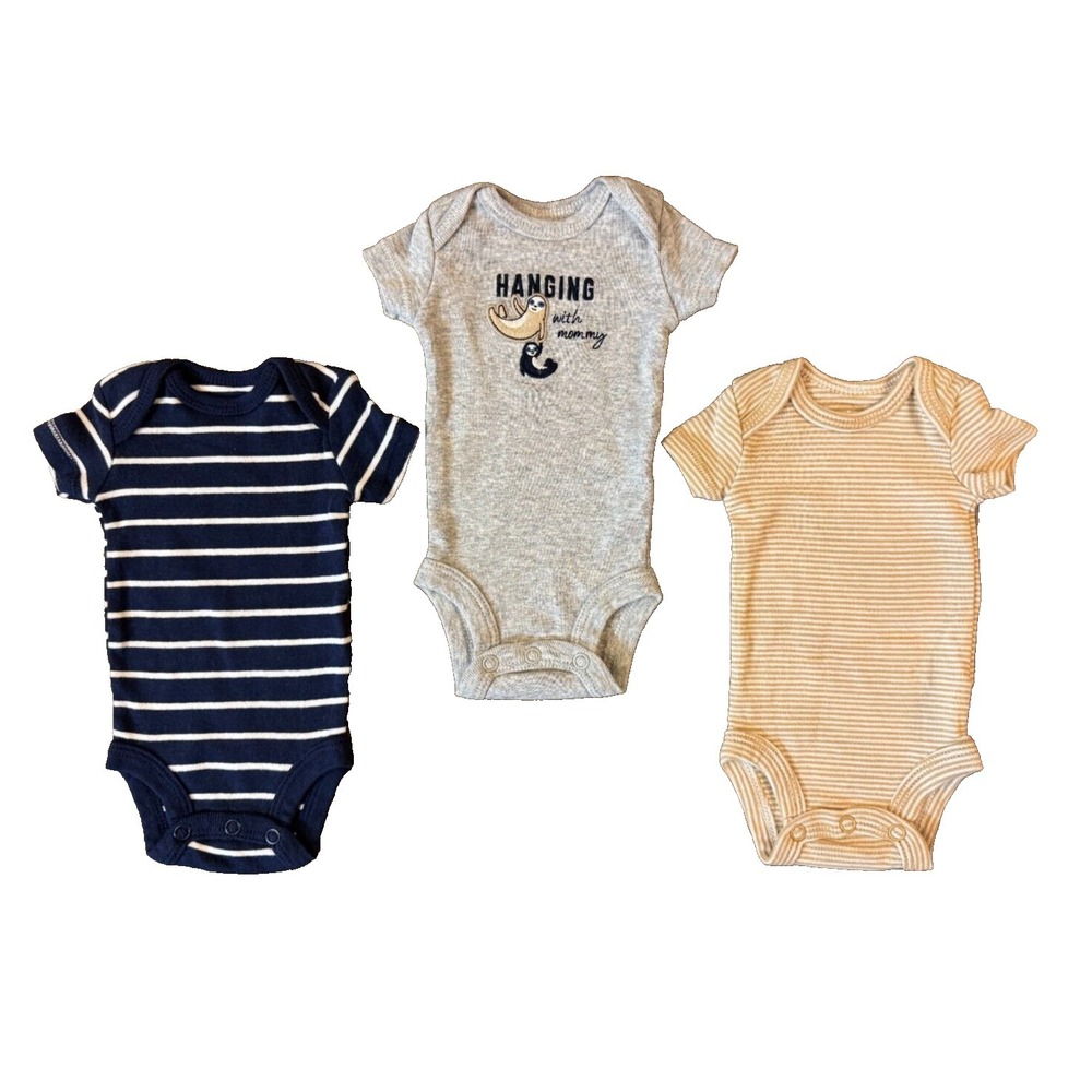 Carters Baby Boy Preemie Bodysuits Shirts Clothes Lot Reborn Doll Hanging Mommy